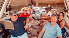 poeple on a boat